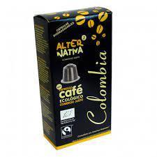 CAPSULAS ECOLOGICAS  BIODEGRADABLES DE CAFE COLOMBIA Fragante 10 uds (Nespresso)
